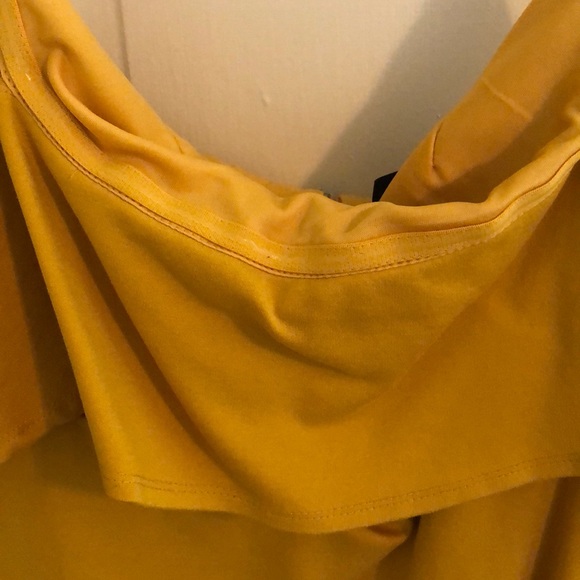 Lulu’s confidence boost yellow OTS dress - Picture 7 of 7